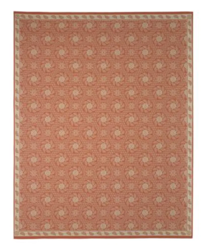 Martha Stewart Rugs Pinwheel Wool Kilim Cherry Blossom
