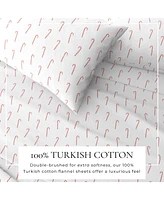 Turkish Cotton Double-Brushed Christmas Flannel Bed Sheet Set