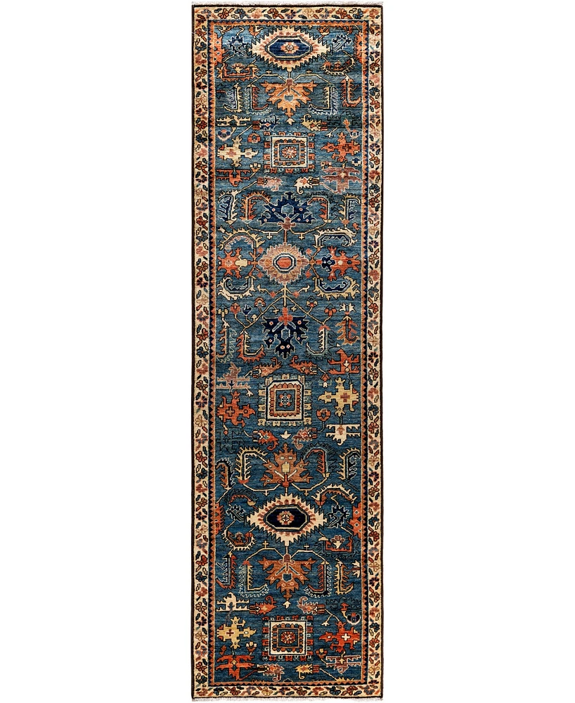 Adorn Hand Woven Rugs Serapi M1945 2'6''x9'5'' Runner Area Rug