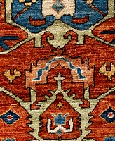 Adorn Hand Woven Rugs Serapi M1945 2'9''x9'8'' Runner Area Rug