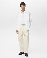 Mango Men's Regular-Fit Cotton Pocket Shirt