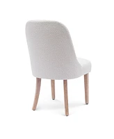 Mid-Century Modern Upholstered Boucle Dining Chair (Set of 6)