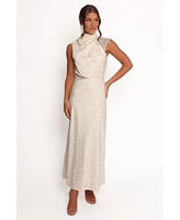 Petal and Pup Women's Anabelle Halter Neck Lace Maxi Dress