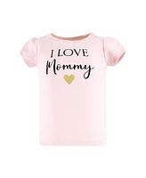 Hudson Baby Girls Short Sleeve T-Shirts Mommy, 12-18 Months