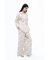 Nocturne Women's Belted Embroidered Jacket