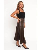 Petal and Pup Women's Haelee Faux Leather Skirt