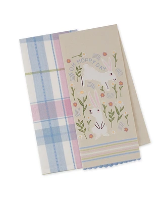 Design Imports Oh Hoppy Day Cotton Dishtowels Set