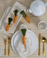 Design Imports Carrot Napkin Ring, Set of 4