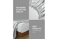 Superior Egyptian Cotton 850 Thread Count Solid Bed Sheet Set,Queen