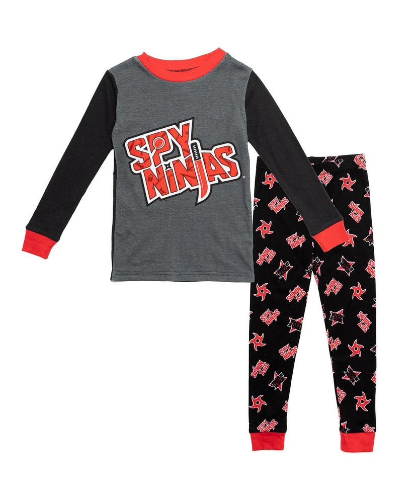 Spy Ninjas Little Boys Pullover Pajama Shirt and Pants Sleep Set