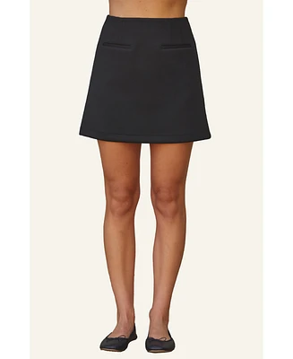 Crescent Women's Jinny Scuba Mini Skirt