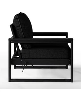 Outdoor Modern 3-Piece Hdpe Patio Sofa Set with Side Table