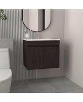 Tarentum Bathroom Vanity, 2 Doors, Shelves, White