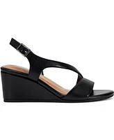 Easy Spirit Women's Zoe Asymmetrical Strap Wedge Sandals