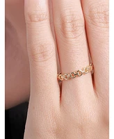 Devata Cable Link Ring in 14K Gold, Size 5