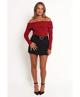 Petal and Pup Women's Thomsie Off Shoulder Knit Top