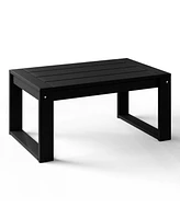 Modern Outdoor Hdpe Rectangle Patio Coffee Table
