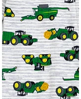 John Deere Baby Boys Ribbed Zip Up Sleep N' Play Coverall