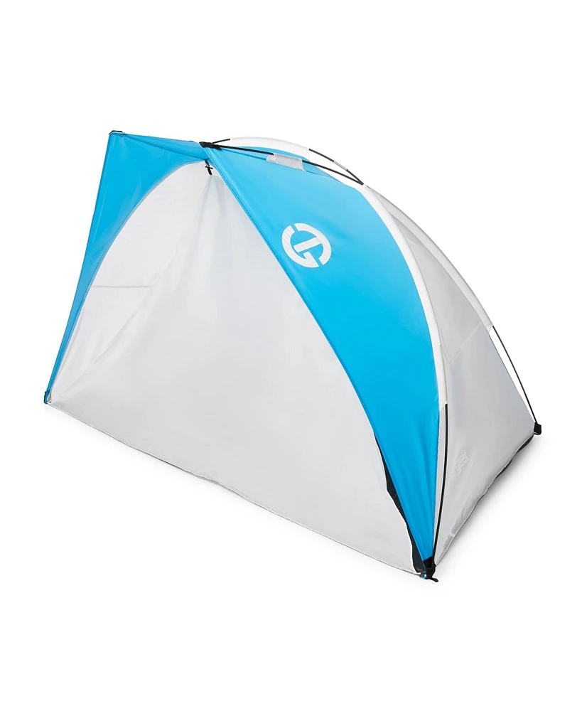 Tahoe Gear Cruz Bay Summer Sun Shelter and Beach Shade Tent Canopy, Blue & White