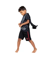 Star Wars Darth Vader Costume T-Shirt Shorts & Cape 3 Piece