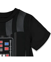 Star Wars Darth Vader Costume T-Shirt Shorts & Cape 3 Piece