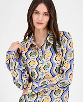 Tahari Asl Women's Printed Blouse