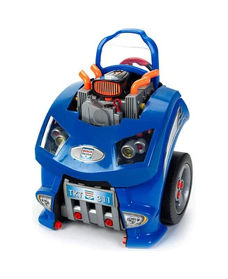Theo Klein Bosch Car Service Station Premium Toys with Durable Plastic Material, Repairable Parts and Tools Included for Kids Ages 3 and Up