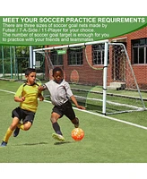 Wosofe Soccer Goal Target Soccer Training Equipment Net with Scoring Zones Improve Kick Practice Shooting and Goalshot Accuracy Training