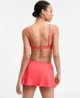 Michael Michael Kors Banded Triangle Bikini Top Skirted Brief Bikini Bottoms