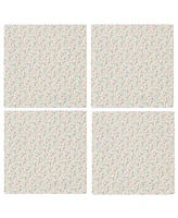 Design Imports Spring Blossom Printed Cotton Napkins, Set of 4