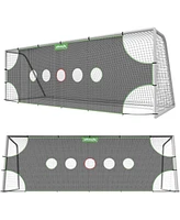 Wosofe Soccer Goal Target Soccer Training Equipment Net with Scoring Zones Improve Kick Practice Shooting and Goalshot Accuracy Training，24FT8F
