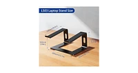 LS03 Aluminum Laptop Stand, Ergonomic Detachable Computer Stand, Riser Holder Notebook Stand Compatible with Air, Pro, Dell, Hp