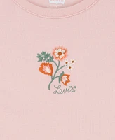 Levi's Big Girls Floral Embroidery Knit Top