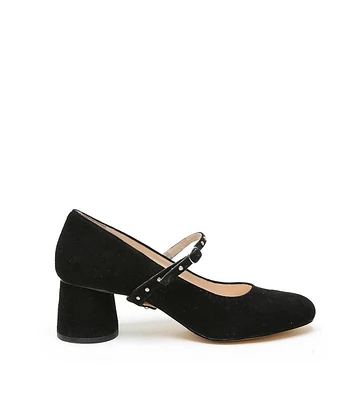 Alterre Women's Black Suede Twiggy Customizable Pumps