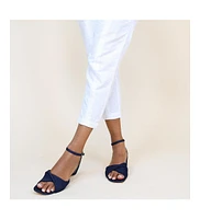 Alterre Women's Recycled Denim Marilyn Customizable Twist Sandals