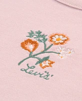 Levi's Little Girls Floral Embroidery Knit Top