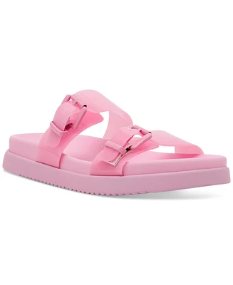 Dv Dolce Vita Women's Ubar Double Buckle Footbed Flat Sandals