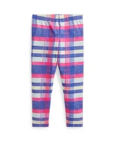 Polo Ralph Lauren Toddler and Little Girls Plaid Stretch Jersey Legging Pants