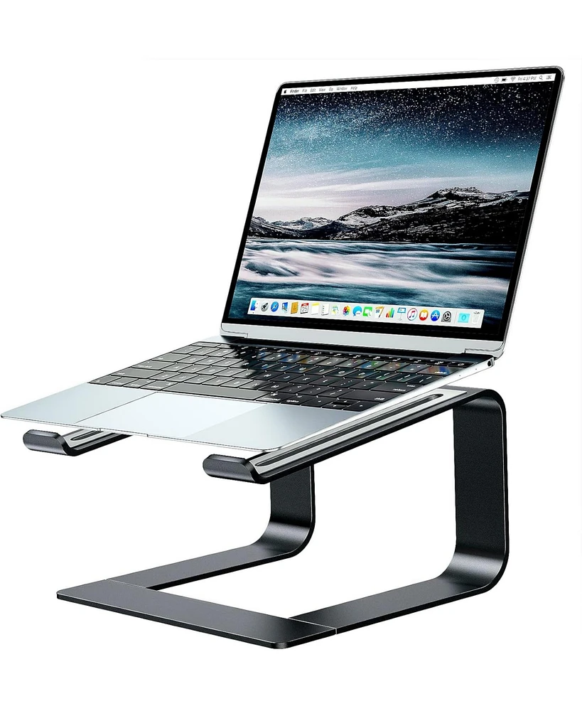 Laptop Stand for Desk Aluminum Computer Riser Holder Notebook Compatible with MacBook Air Pro, Dell, Hp, Lenovo Samsung, Alienw