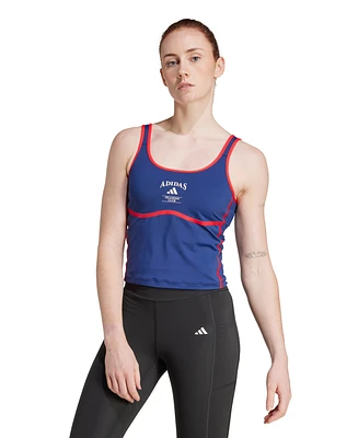 adidas Women's Heritage Tank Top with Integrated Low-Support Bra