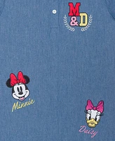 Disney Toddler and Little Girls Minnie Daisy Denim Dress