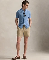 Polo Ralph Lauren Men's Textured Cotton-Linen Shirt Sweater