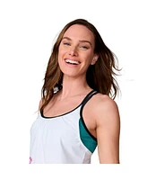 Free Country Women's Side Tie Blouson Tankini Top