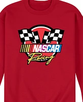 Airwaves Men's Nascar Racing Logo Long Sleeve Fleece T-Shirt