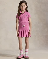Polo Ralph Lauren Toddler and Little Girls Pleated Stretch Mesh Skort