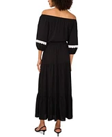 Sam Jess Womens Off The Shoulder Top Maxi Skirt