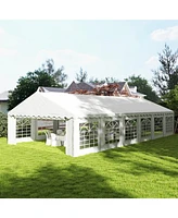 Outsunny 20' x 40' Large Party Tent with Removable Window Sidewalls