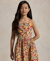 Polo Ralph Lauren Big Girls Lemon-Floral Slub Dress