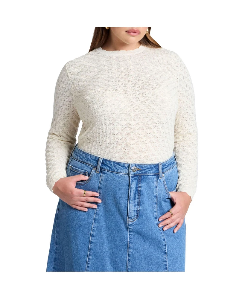 Eloquii Plus Crochet Sweater
