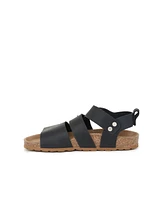 Triple Strap Flat Sandals